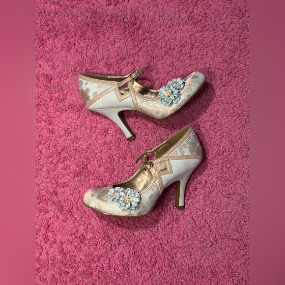 Ruby Shoo 50s Pin up Yasmin Pumps in Blue nwot size 7 - Picture 1 of 7